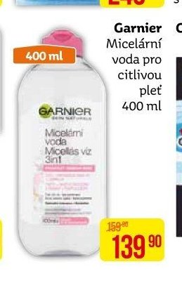 Garnier Micelární voda pro citlivou pleť 400 ml