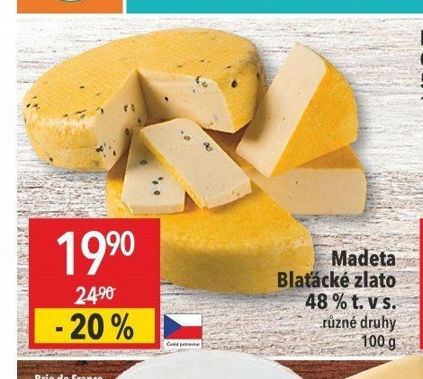 Madeta Blaťácké zlato 48 % t. v s.