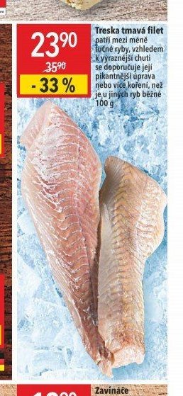 Treska tmavá filet