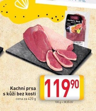 Kachní prsa s kůží bez kosti