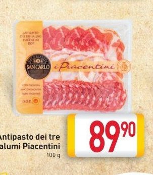 Antipasto dei tre Salumi Piacentini