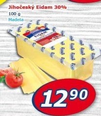 Sýr Eidam Jihočeský 30% Madeta