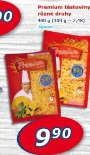Těstoviny Premium Japavo