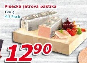 Paštika játrová písecká Maso uzeniny Písek