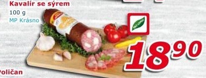 Salám Kavalír se sýrem Krásno