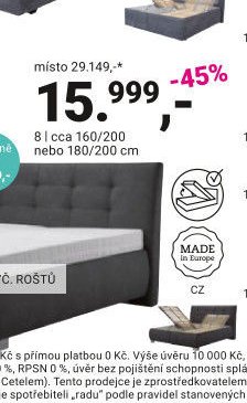 ČALOUNĚNÁ POSTEL „UNIVERSE“ - Möbelix akcniletaky.com