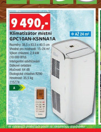 Klimatizátor místní GPC10AN-K5NNA1A - UNI HOBBY akcniletaky.com