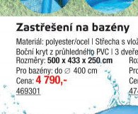 Zastřešení na bazény 500 x 433 x 250 cm - UNI HOBBY akcniletaky.com