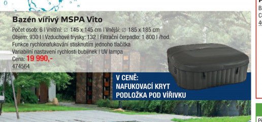 Bazén vířivý MSPA Vito - UNI HOBBY akcniletaky.com