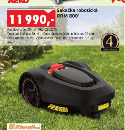 Sekačka robotická Riwall RRM 800 - UNI HOBBY akcniletaky.com