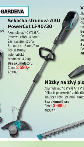 Sekačka strunová AKU PowerCut Li-40/30 - UNI HOBBY akcniletaky.com