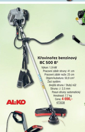 Křovinořez benzinový BC 500 B1 - UNI HOBBY akcniletaky.com