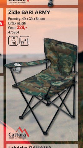 Židle BARI ARMY - UNI HOBBY akcniletaky.com