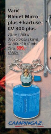 Vařič Bleuet Micro plus + kartuše CV 300 plus - UNI HOBBY akcniletaky.com