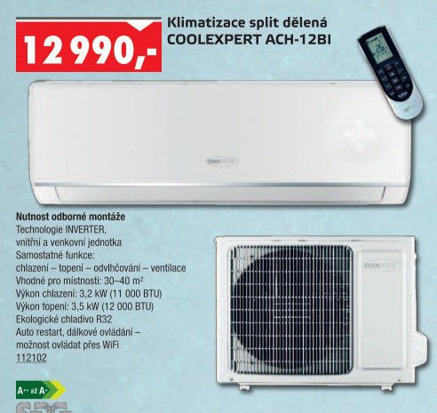 Klimatizace split dělená COOLEXPERT ACH-12BI - UNI HOBBY akcniletaky.com