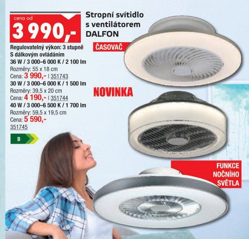 Stropní svítidlo s ventilátorem DALFON - UNI HOBBY akcniletaky.com
