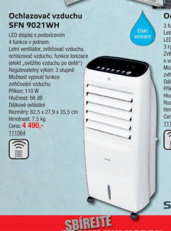 Ochlazovač vzduchu SFN 9021WH - UNI HOBBY akcniletaky.com