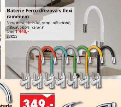 Baterie Ferro dřezová s flexi ramenem - UNI HOBBY akcniletaky.com