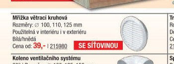 Mřížka větrací kruhová - UNI HOBBY akcniletaky.com