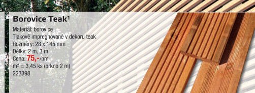 Borovice Teak - UNI HOBBY akcniletaky.com