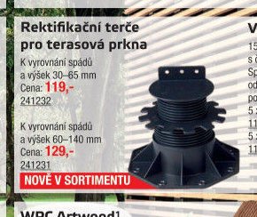 Rektifikační terče pro terasová prkna - UNI HOBBY akcniletaky.com