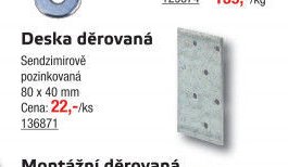 Deska děrovaná - UNI HOBBY akcniletaky.com