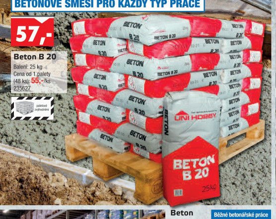 Beton B 20 - UNI HOBBY akcniletaky.com