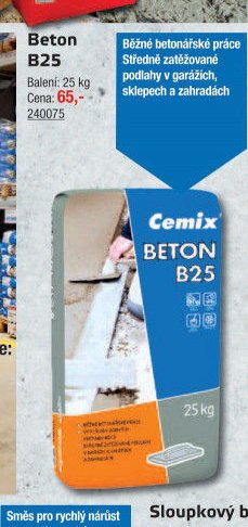 Beton B25 - UNI HOBBY akcniletaky.com