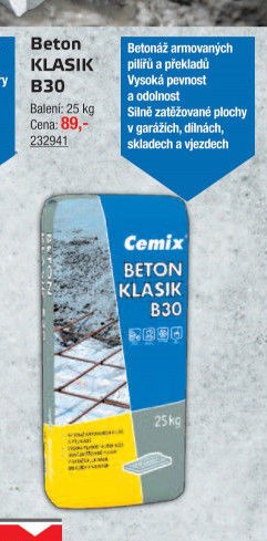 Beton KLASIK B30 - UNI HOBBY akcniletaky.com