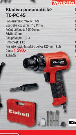 Kladivo pneumatické TC-PC 45 - UNI HOBBY akcniletaky.com
