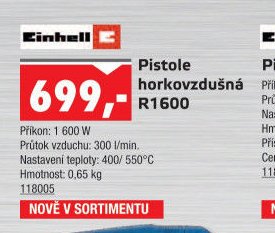 Pistole horkovzdušná R1600 - UNI HOBBY akcniletaky.com