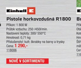 Pistole horkovzdušná R1800 - UNI HOBBY akcniletaky.com