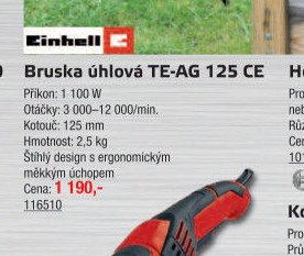 Bruska úhlová TE-AG 125 CE - UNI HOBBY akcniletaky.com
