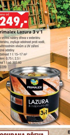 Primalex Lazura 3 v 1 - UNI HOBBY akcniletaky.com