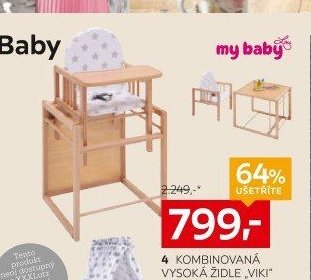 Kombinovaná vysoká židle Viki