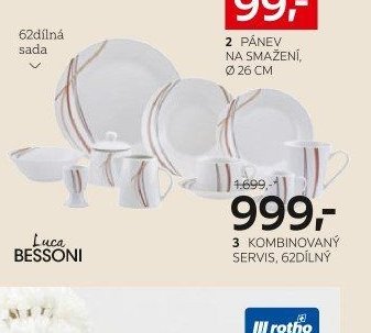 Kombinovaný servis, 62dílný