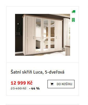Šatní skříň Luca, 5-dveřová - ASKO akcniletaky.com