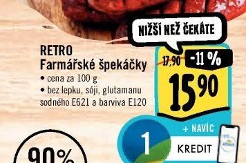 RETRO Farmářské špekáčky