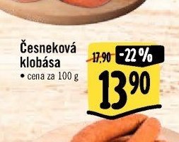Česneková klobása
