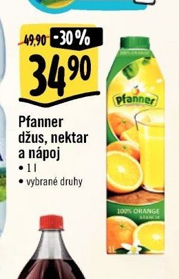 Pfanner džus, nektar a nápoj