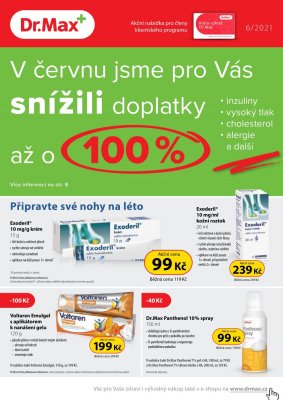 akční leták Dr. Max 1.6.2021-30.6.2021