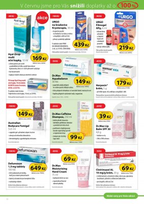 akční leták Dr. Max 1.6.2021-30.6.2021