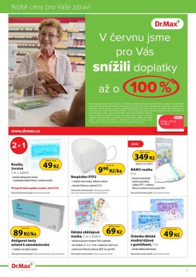 akční leták Dr. Max 1.6.2021-30.6.2021