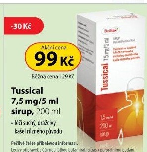 Sirup proti kašli Tussical Dr.Max