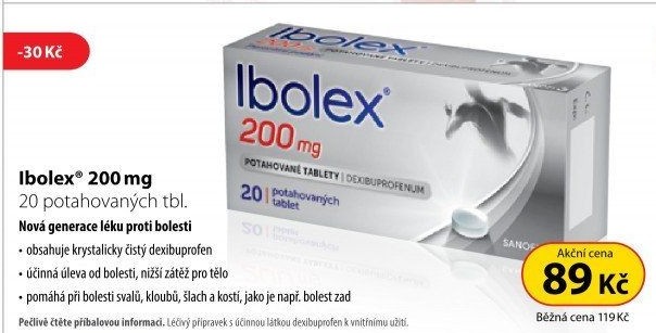 Tablety proti bolesti Ibolex