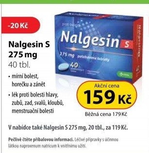 Tablety proti bolesti Nalgesin S