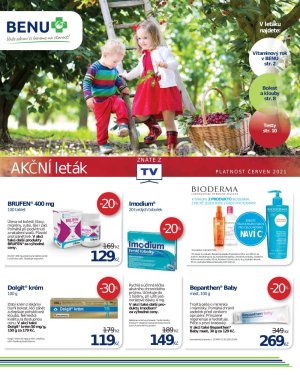 akční leták BENU Lékárna 1.6.2021-30.6.2021