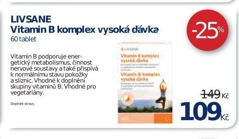 LIVSANE Vitamin B komplex vysoká dávka