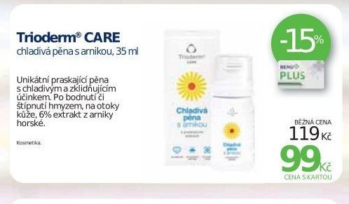 Trioderm CARE chladivá pěna s arnikou, 35 ml