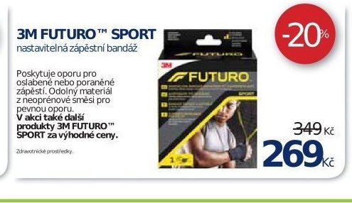 3M FUTURO SPORT nastavitelná zápěstní bandáž